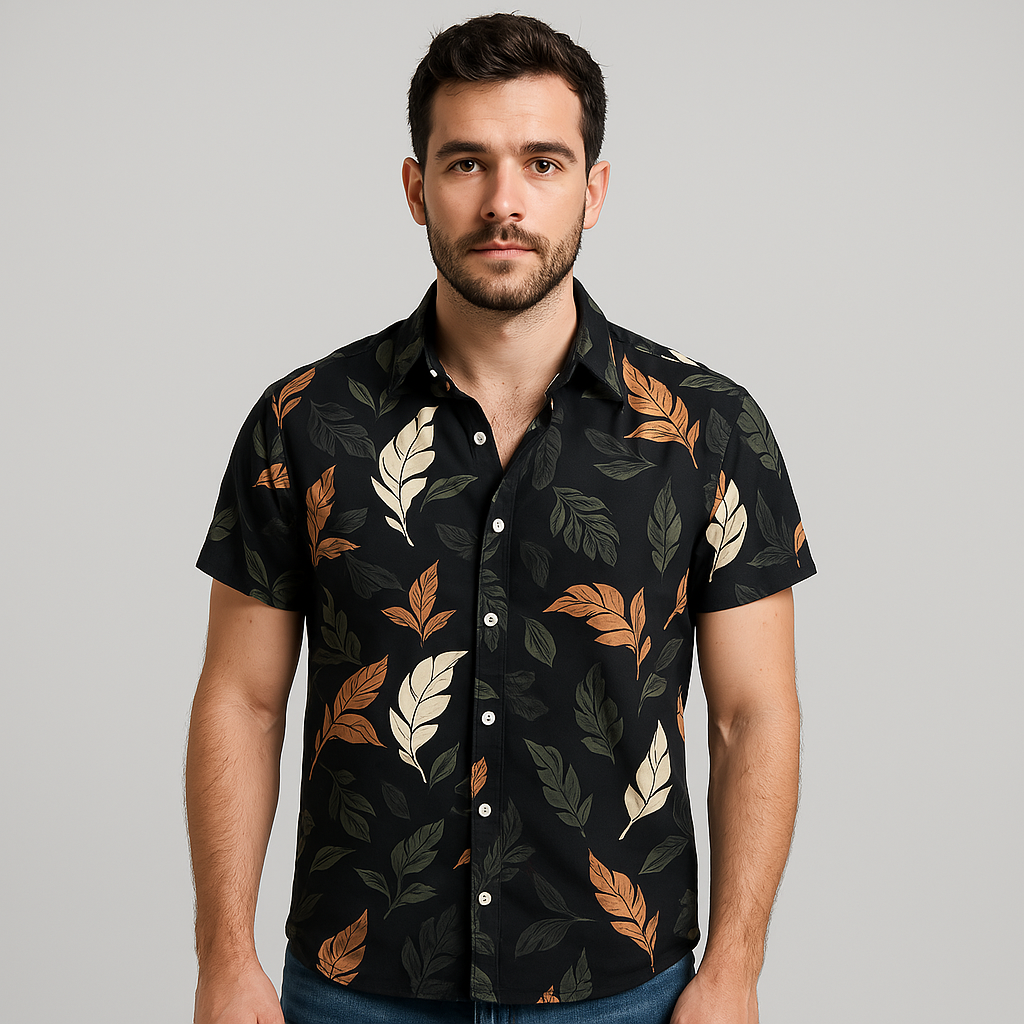 Camisa Casual Masculina Vizencci Ilhabela