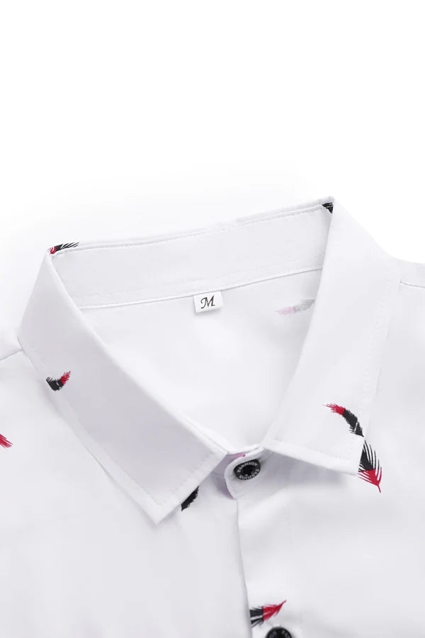 Camisa Casual Masculina Vizencci Feather