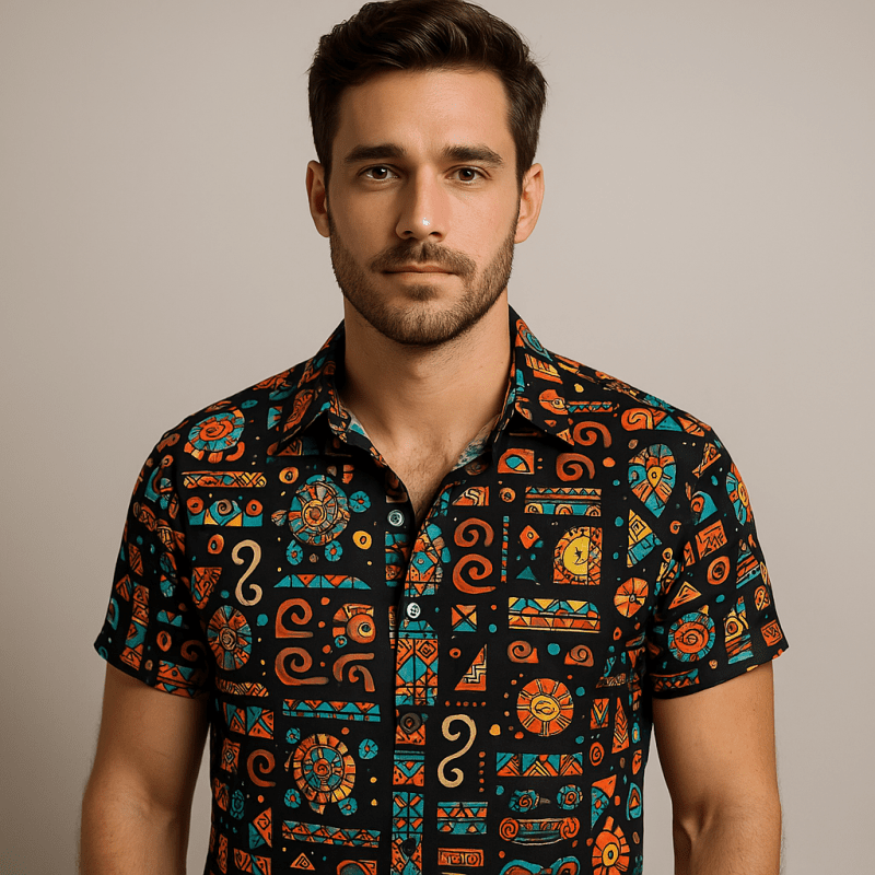 Camisa Casual Masculina Vizencci Vinge