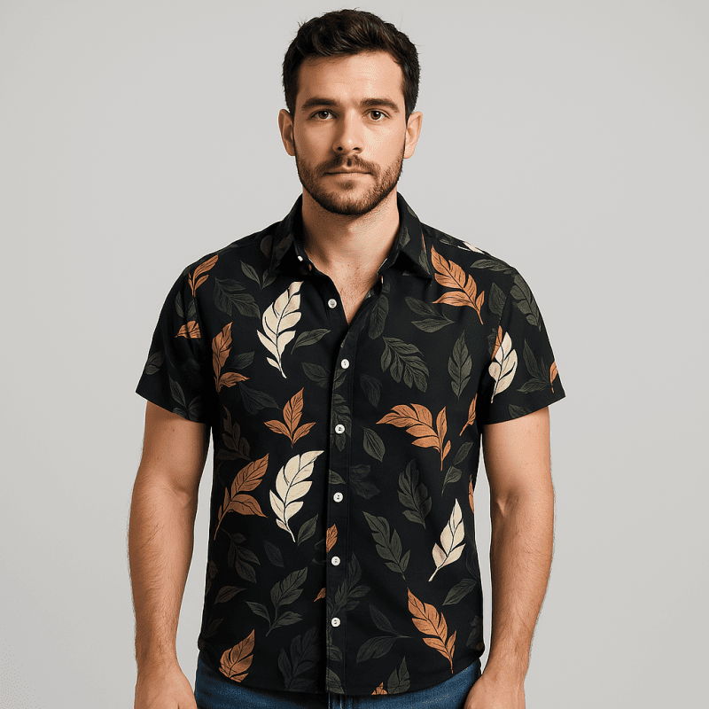 Camisa Casual Masculina Vizencci Ilhabela