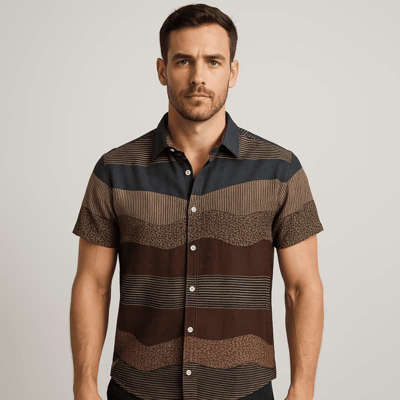 Camisa Casual Masculina Vizencci Vielle