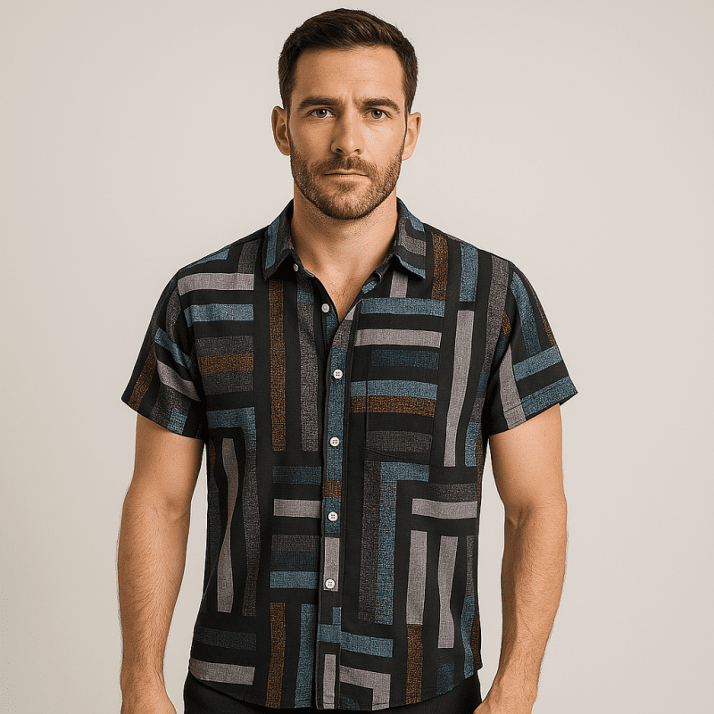 Camisa Masculina Casual Vizencci Ibize
