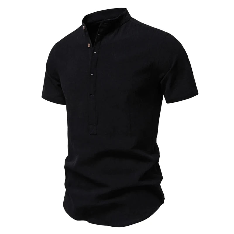 Camisa Polo Masculina Linho Saint Vizencci