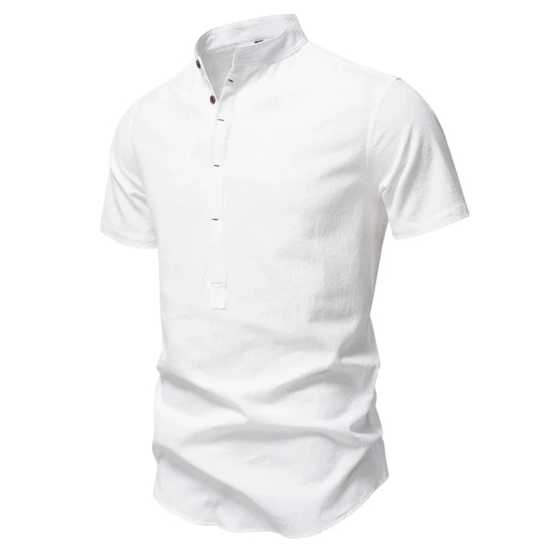 Camisa Polo Masculina Linho Saint Vizencci