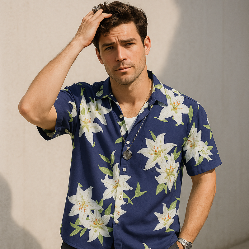 Camisa Casual Masculina Vizencci Praien